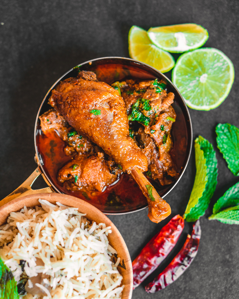 Chicken Curry on a Bowl